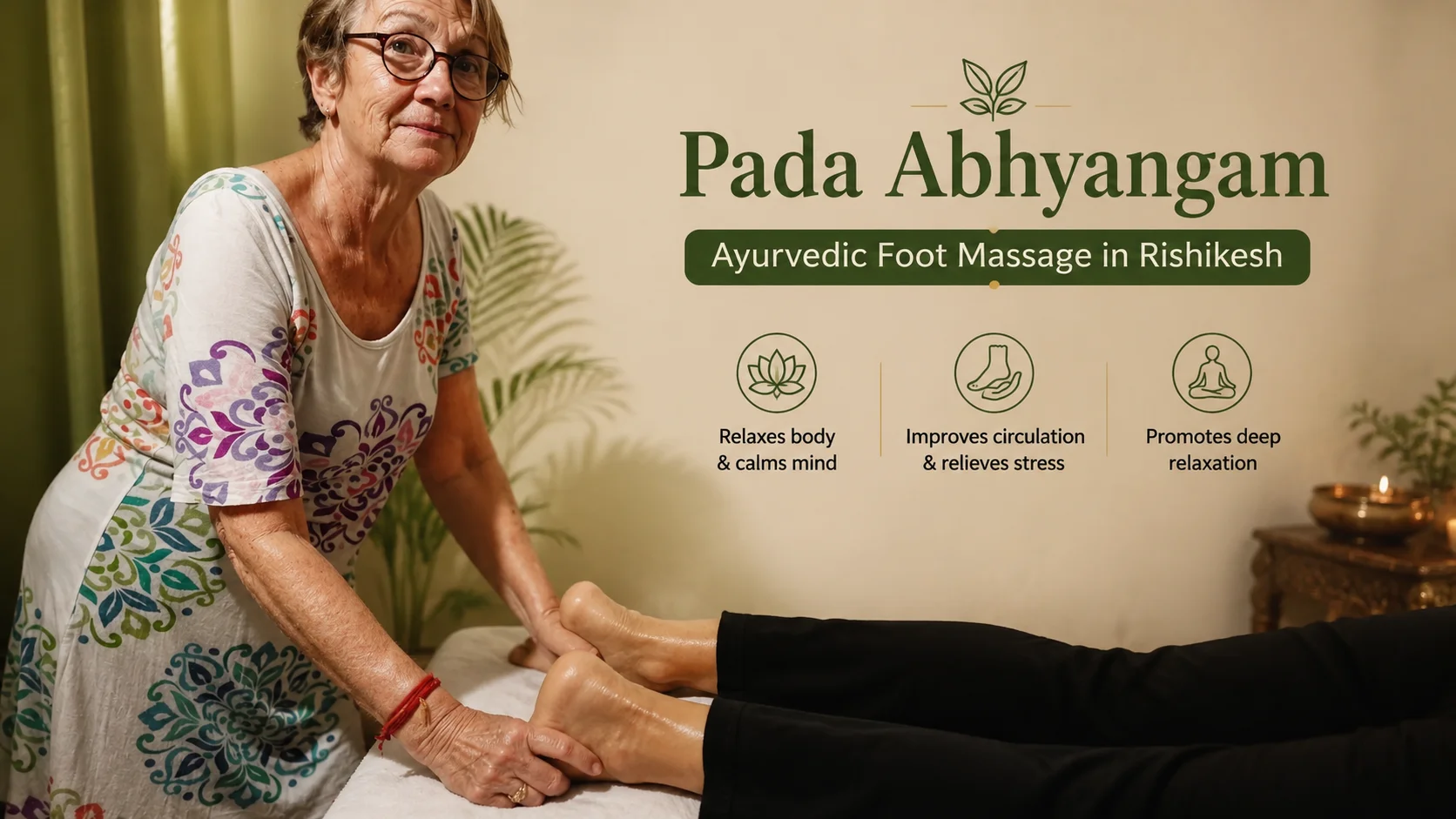 Pada Abhyangam traditional Ayurvedic foot oil massage in Rishikesh